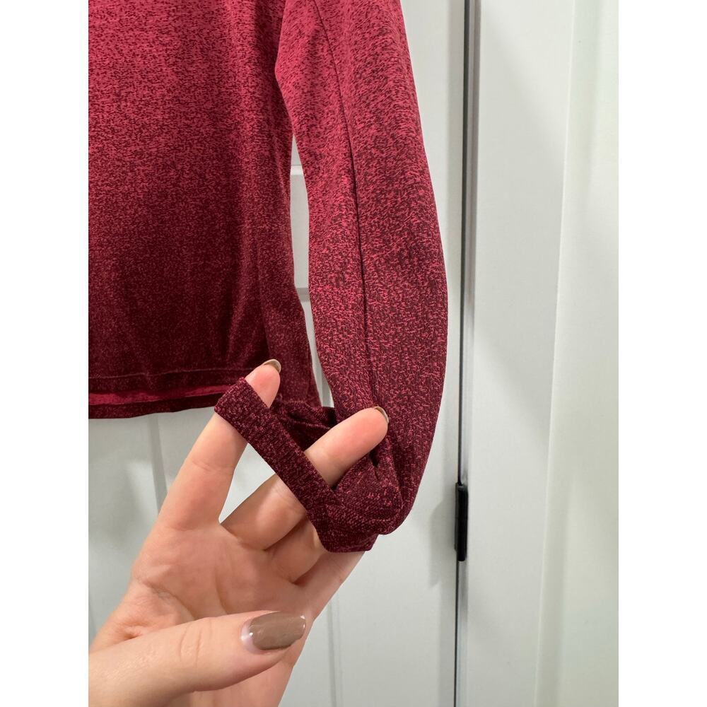 Burgandy Nike Dri Fit Running Compression Long sleeve M - Picture 3 of 7